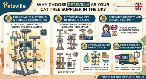 Why Choose Petsvilla as Your Cat Tree Supplier in the UK?