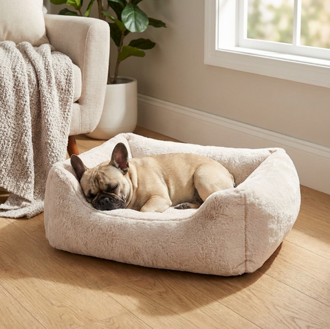 GREAT & SMALL Snuggle & Snooze Arctic Plush Lounge Pet Bed