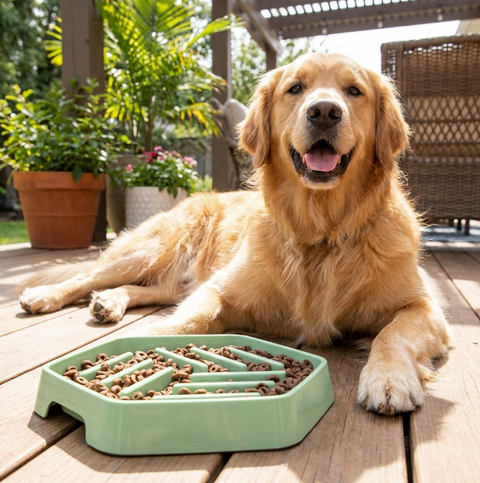 The Ultimate Guide to the GREAT & SMALL Sage Green Slow Down Hexagon Pet Bowl