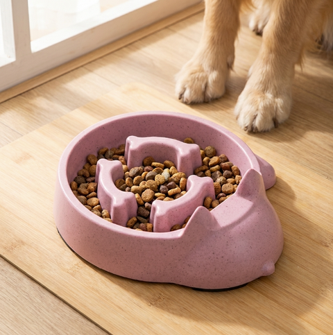 Bamboo Slow Feeder Bowls