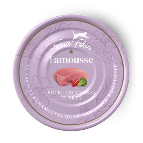TERRA FELIS Adult Cat Turkey Famousse 80g