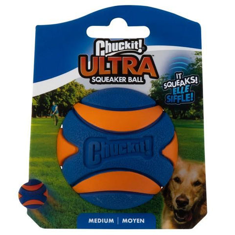 CHUCKIT! Ultra Squeaker Ball Medium - product image. This is a product of Pets Villa.