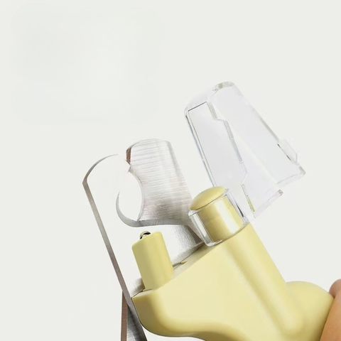 Close up image of AIWO Banana LED Nail Clipper - Pets Villa. 