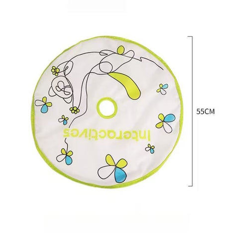Size guide of the mat of ALL FOR PAWS 2in1 Butterfly Electric Cat Toy  - Pets Villa. 