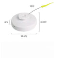 Size guide of the electric toy of ALL FOR PAWS 2in1 Butterfly Electric Cat Toy - Pets Villa. 