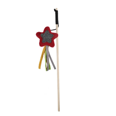 Front image of ALL FOR PAWS Minus One Weather Friend Star Cat Wand - Pets Villa. 