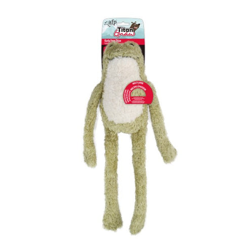 Front image of ALL FOR PAWS Titan Gnaw Karla the Frog Dog Toy - Pets Villa. 