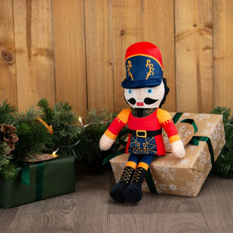 Front image of ANCOL Christmas Nicholas Nutcracker Dog Toy - Pets Villa. 