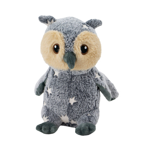 Front image of ANCOL Cuddle Glow in the Dark Owl Dog Toy - Pets Villa. 