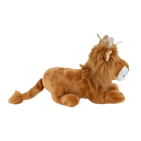 Side image of ANCOL Cuddle King Leo the Lion Dog Toy - Pets Villa. 