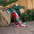 Front image of ANCOL Squeaky Christmas Cracker Rope Dog Toy - Pets Villa. 