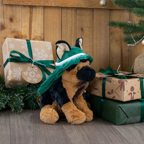 Side image of ANCOL Wolfgang German Shepherd Dog Toy - Pets Villa. 