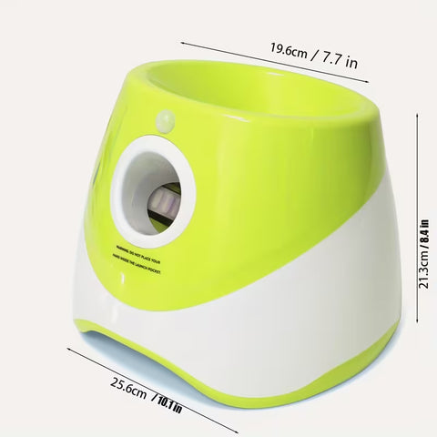 Size image of Automatic Ball Launcher Light Green - Pets Villa. 