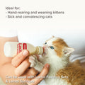 Image of a kitten drinking BEAPHAR Lactol Kitten Milk Replacer - Pets Villa. 