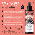 Use instructions of BUGALUGS Pet Antiseptic Itchy Skin Relief Spray 200ml - Pets Villa.