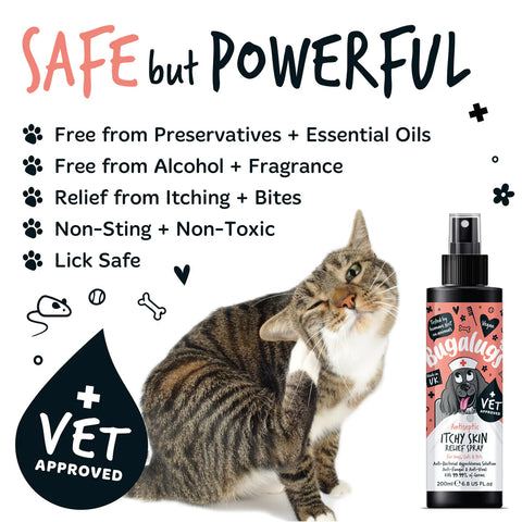 Product image of BUGALUGS Pet Antiseptic Itchy Skin Relief Spray 200ml - Pets Villa.