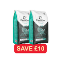 Two 12kg bags of Canagan Turkey Dental grain-free dry dog food - Pets Villa