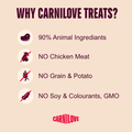 Advantages image of CARNILOVE Dog Turkey and Rabbit Jerky 100g  - Pets Villa. 