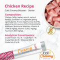 Composition image of CATIT Creamy Senior Booster Chicken 4x10g  - Pets Villa. 