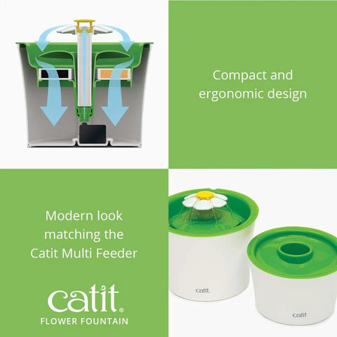Design image of CATIT Original Cat Flower Fountain 3L - Pets Villa. 