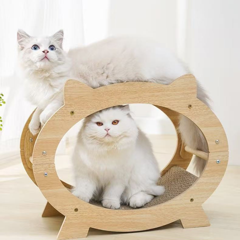 Front image of Cat Ear TV Shaped Cat Scratcher - Pets Villa. 