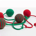 Product image of Christmas Rattle Cat Ball Toy Assorted  - Pets Villa. 