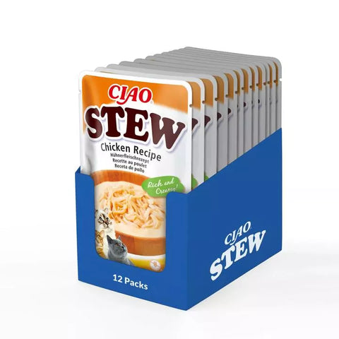 Multipack image of Ciao Cat Chicken Recipe Stew  - Pets Villa. 