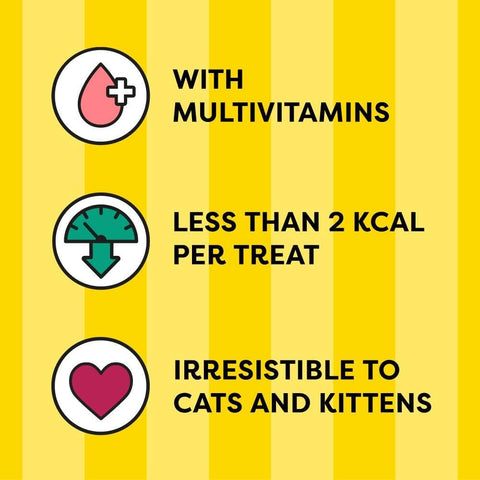 Image of nutritional information of DREAMIES ShakeUps Rockin Roost 55g - Pets Villa. 