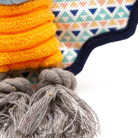 Close up image of GREAT & SMALL Cuddle Me Knots Bat Dog Toy - Pets Villa. 