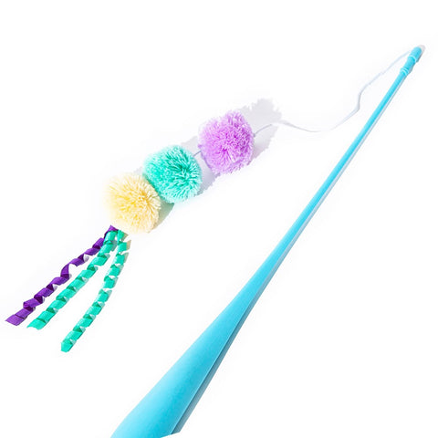 Front image of GREAT & SMALL Little and Lively PomPom Cat Dangler - Pets Villa. 