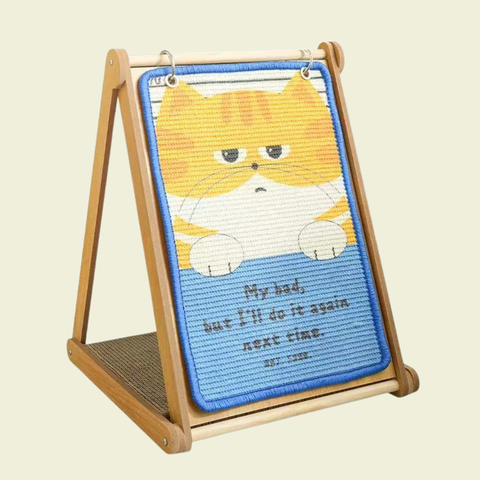 Front image of Guilty Cat Calendar Style Scratching Pad - Pets Villa. 