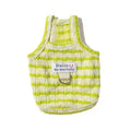 Image of the green variant of Hello Baby Striped Pet Vest  - Pets Villa.
