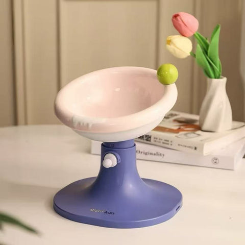 Product image of Ice Cream Raised Pet Bowl - Pets Villa. 