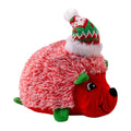 Front image of red KONG Holiday Comfort HedgeHug Assorted Md - Pets Villa. 