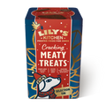 Front image of LILY'S KITCHEN Dog Cracking Meaty Treats Christmas Selection Tin - Pets Villa. 