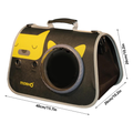 Size image of MADDEN Cat Design Port-hole Pet Carrier - Pets Villa.