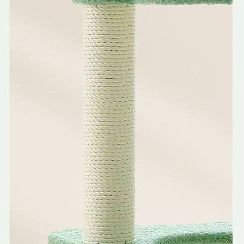Close up image of the sisal pole on MARTINA Cactus Cat Tree  - Pets Villa. 