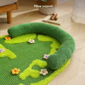 Image of the pillow support of MARTINA Flower Garden Sisal Cat Carpet  - Pets Villa.
