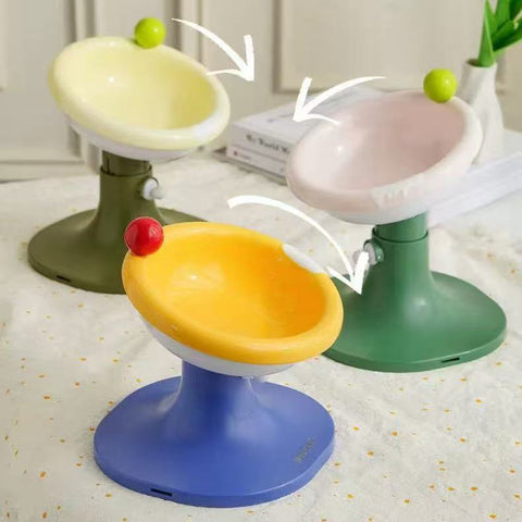 Variants image of MIAOFAIRY Ice Cream Raised Pet Bowl - Pets Villa.