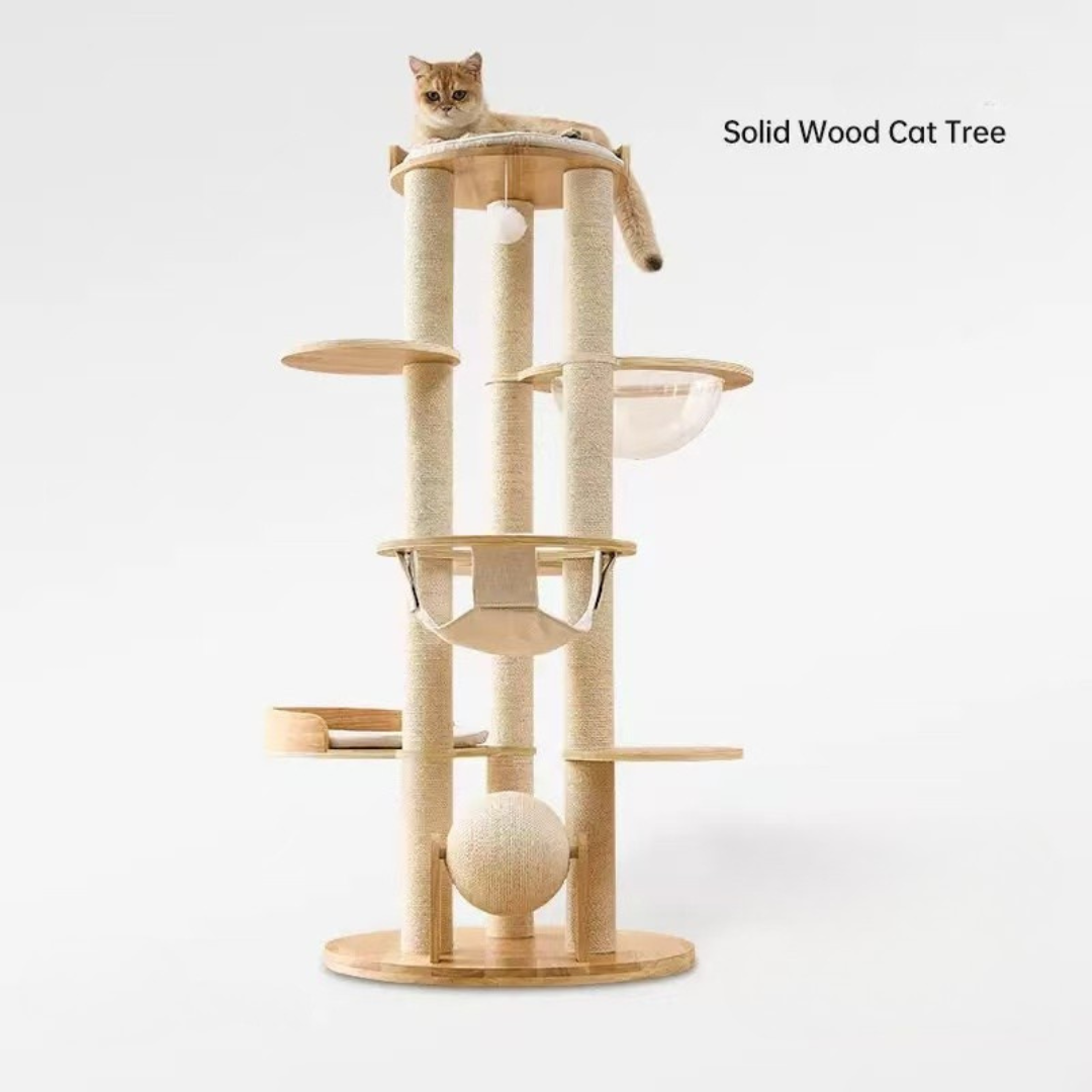 Natural Classic Cat Climbing Frame with Sisal Ball 136cm | Pets Villa