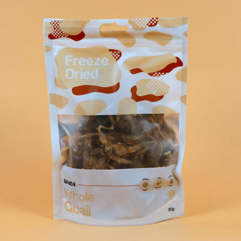 Front image of WAITA Freeze Dried Quail 30g - Pets Villa.