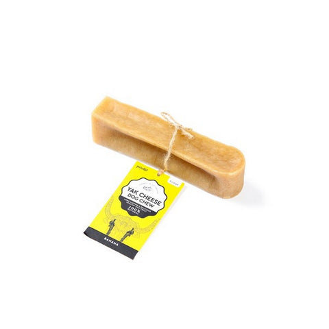 Front image of PETELLO Banana Yak Cheese Dog Chew 1pc - Pets Villa. 