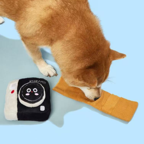 Close up image of PURLAB Polaroid Pet Snuffle Toy - Pets Villa. 
