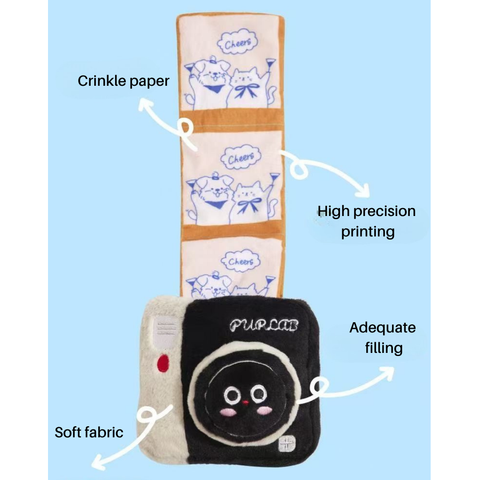 Description image of PURLAB Polaroid Pet Snuffle Toy - Pets Villa. 