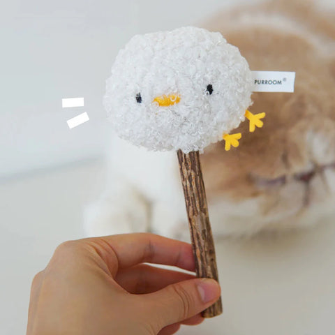 Single image of PURROOM Little Chick Matatabi Stick Cat Toy  - Pets Villa. 