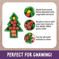 Advantages image of ROSEWOOD Cupid and Comet Edible Christmas Puzzle Tree - Pets Villa. 