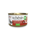 Front image of SCHESIR Complements Fillet Tuna with Red Mullet in Jelly for Adult Cats - Pets Villa. 