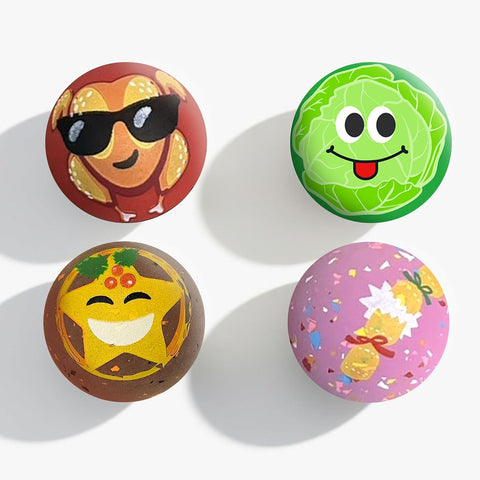 Design image of SPORTSPET Christmas Dinner Tough Bounce Ball 65mm Assorted - Pets Villa. 