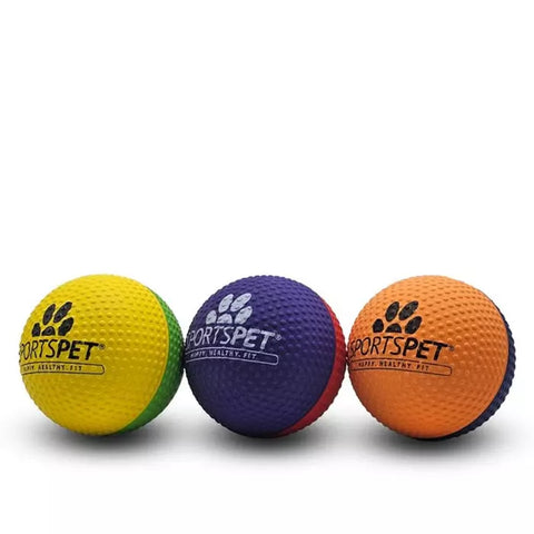 Back image of SPORTSPET High Bounce Dimple 3 pack - Pets Villa.