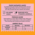 Composition image of WAGG Sausage and Mash Dog Treats 125g - Pets Villa. 